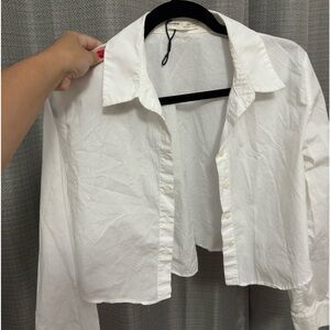 pull & bear bottom down shirt
